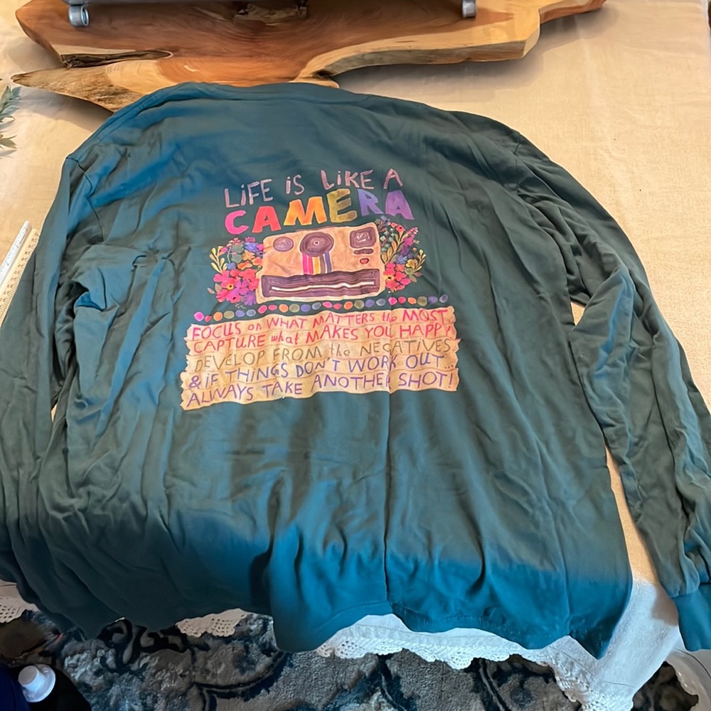 Natural life, dark sage, green, women’s long sleeve shirt